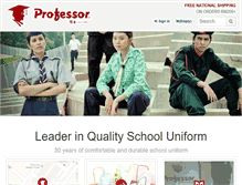 Tablet Screenshot of professoruniforms.com